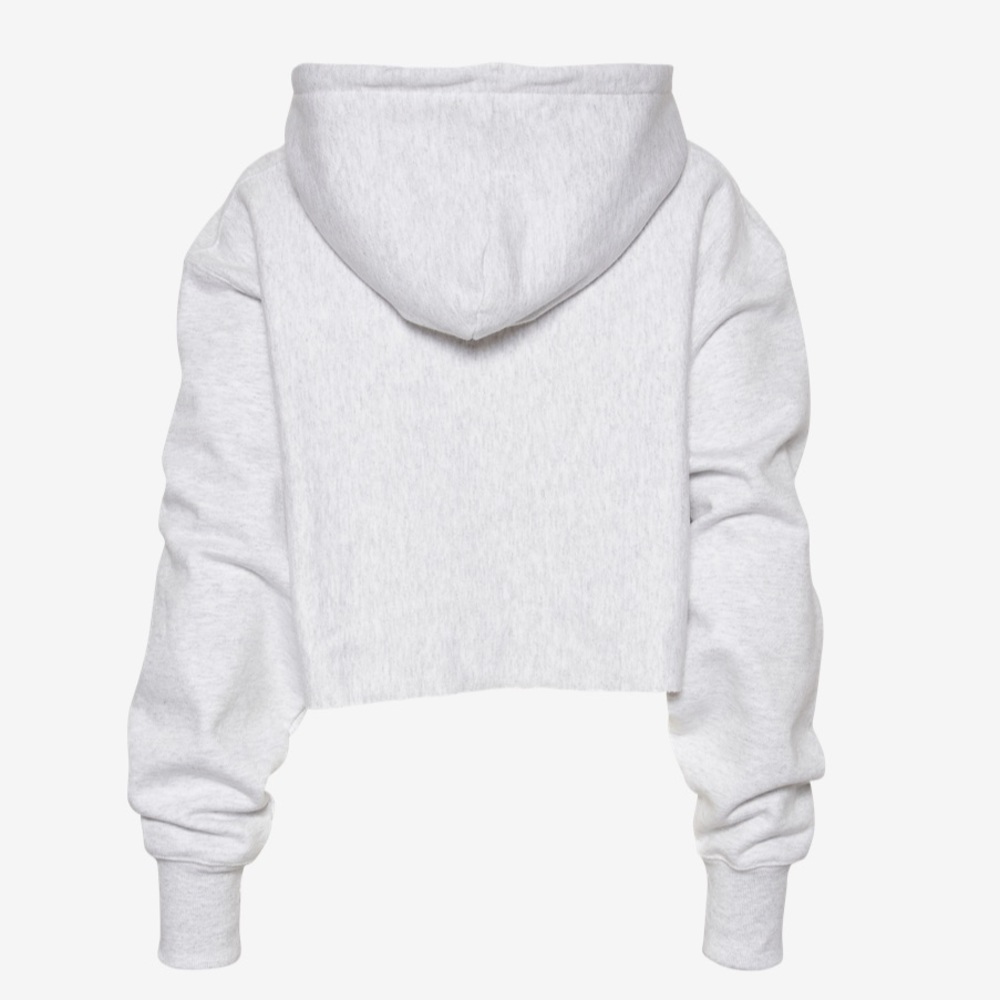 Champion Women’s Fleece Set Shorts Crop Hoodie - Picture 7 of 15